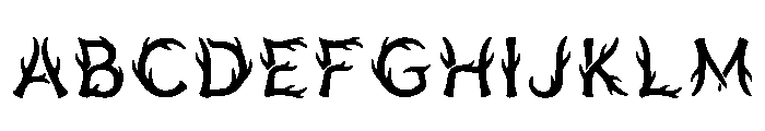 Couta Regular Font UPPERCASE