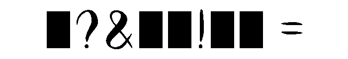 Couvee-Handwritten-Script Regular Font OTHER CHARS