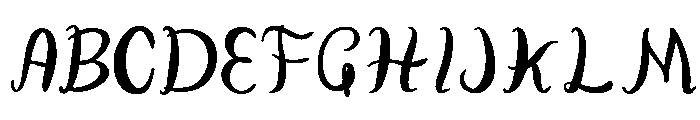 Couvee-Handwritten-Script Regular Font UPPERCASE