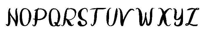 Couvee-Handwritten-Script Regular Font UPPERCASE