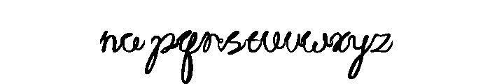 Couvee-Handwritten-Script Regular Font LOWERCASE