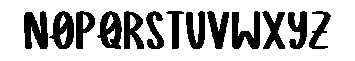 Cover Notes Regular Font UPPERCASE