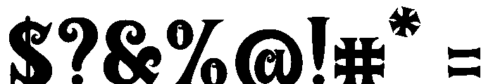Coward Usurper Font OTHER CHARS