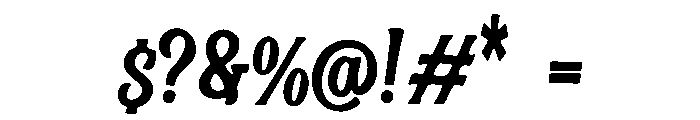 Cowbell Font OTHER CHARS