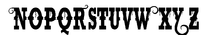 Cowboy Bleeding Font UPPERCASE