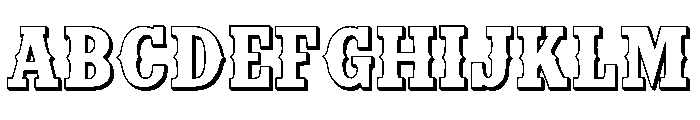 Cowboy Block Shadow FONT