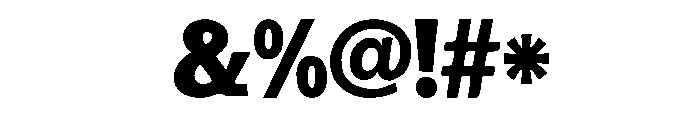 Cowboy Block Font OTHER CHARS
