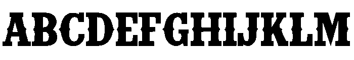 Cowboy Block Font UPPERCASE