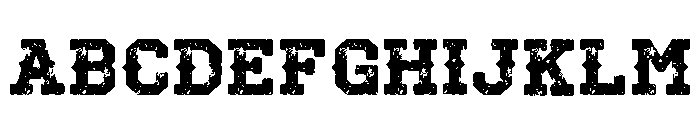 Cowboy Distress Regular Font UPPERCASE