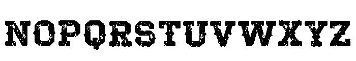 Cowboy Distress Regular Font LOWERCASE