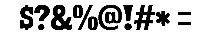 Cowboy Forge Font OTHER CHARS