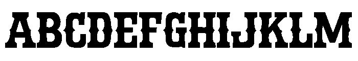 Cowboy Forge Font UPPERCASE