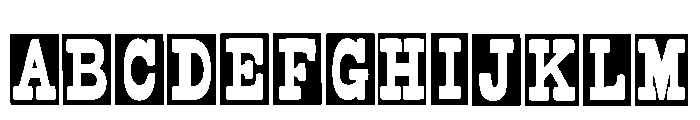 Cowboy Frame Regular Font UPPERCASE
