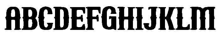 Cowboy Gothic Font UPPERCASE