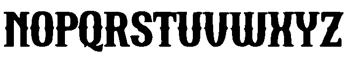 Cowboy Gothic Font UPPERCASE