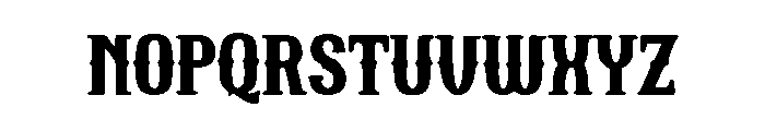 Cowboy Gothic Font LOWERCASE