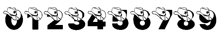 Cowboy Hat Vintage Font OTHER CHARS