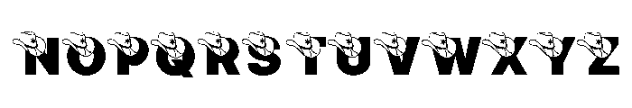 Cowboy Hat Vintage Font UPPERCASE