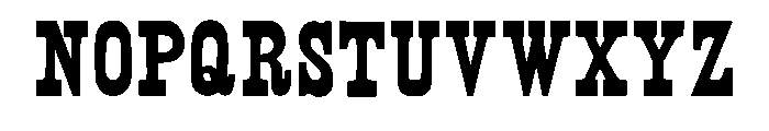 Cowboy Legend Regular Font UPPERCASE