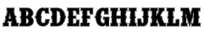 Cowboy Outline FONT