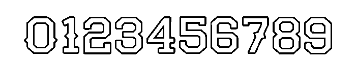 Cowboy Outlines Regular Font OTHER CHARS