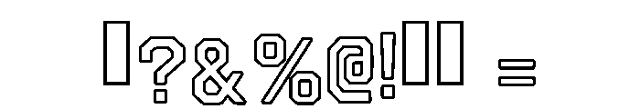 Cowboy Outlines Regular Font OTHER CHARS