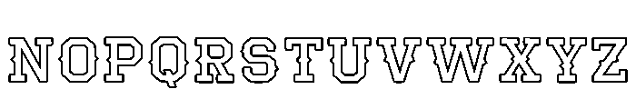 Cowboy Outlines Regular Font LOWERCASE