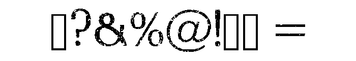 Cowboy Reborn Regular Font OTHER CHARS