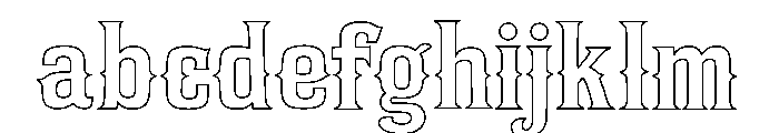 Cowboy Rodeo Outline FONT