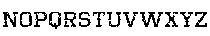 Cowboy Simple Grunge Regular Font LOWERCASE