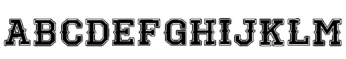 Cowboy Varsity Regular Font UPPERCASE