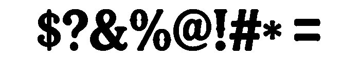 Cowboy Western Font OTHER CHARS