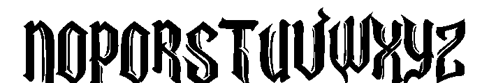 Cowboy  wanted Font LOWERCASE