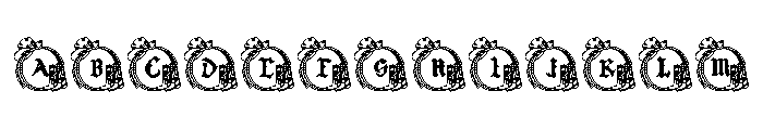 Cowgirl Frame Font UPPERCASE