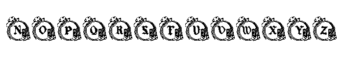 Cowgirl Frame Font UPPERCASE