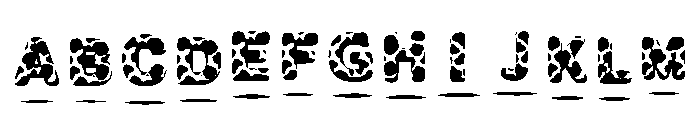 Cowprint Regular Font UPPERCASE