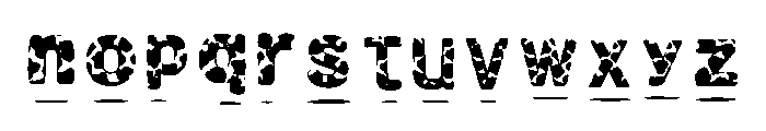 Cowprint Regular Font UPPERCASE
