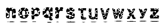 Cowprint Regular Font LOWERCASE