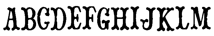 Cowray Font UPPERCASE
