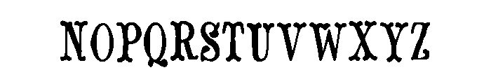 Cowray Font LOWERCASE