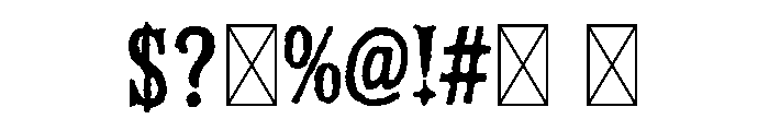 Coyote Ridge Font OTHER CHARS