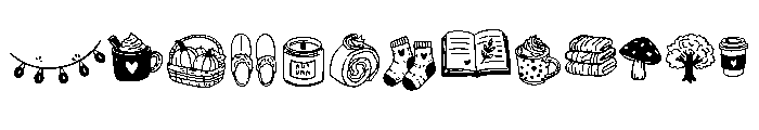 Cozy Autumn Font LOWERCASE