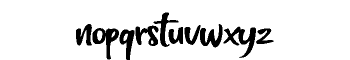 Cozy Breeze Regular Font LOWERCASE