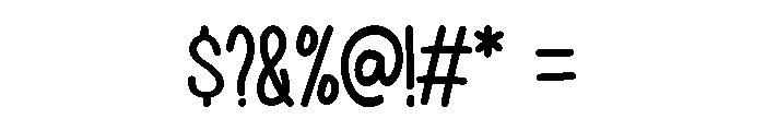 Cozy Hand Font OTHER CHARS