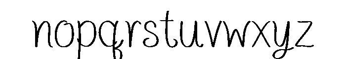 Cozy Hours Font LOWERCASE