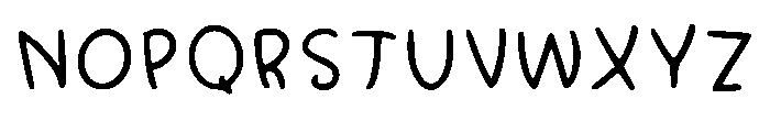 Cozy Notes Regular Font LOWERCASE