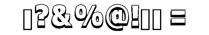 Cozy Outline Regular Font OTHER CHARS