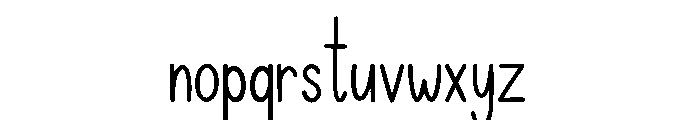 CozyLetters Font LOWERCASE