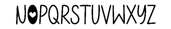 Cozylove Font UPPERCASE