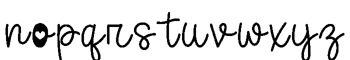 Cozylove Font LOWERCASE